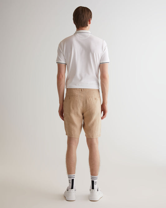 Szorty męskie relaxed fit beżowe