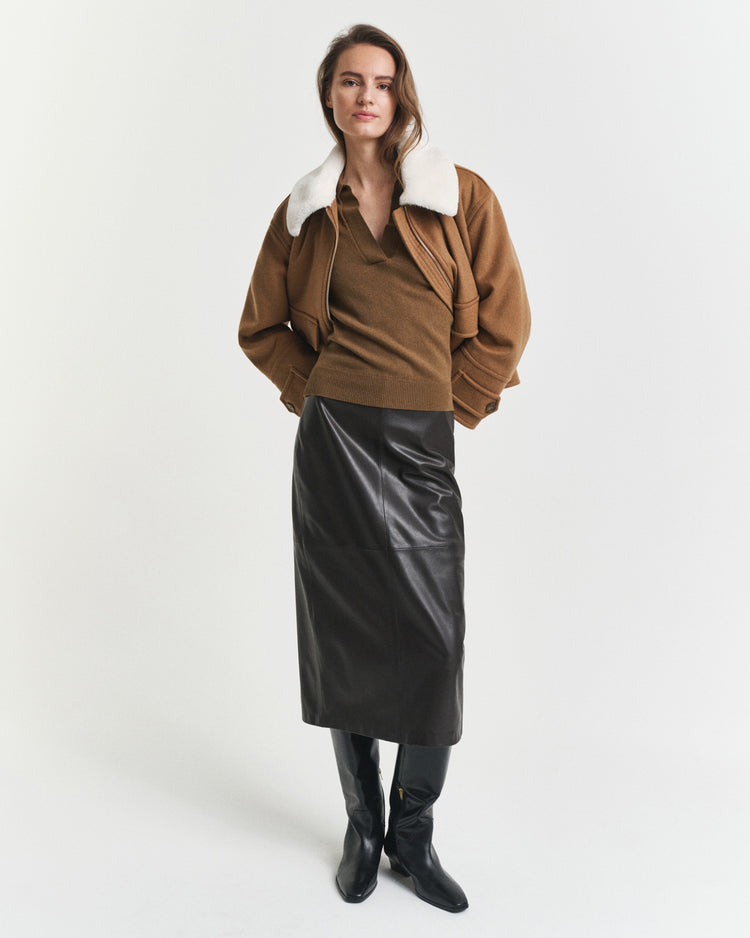 Rugger z bardzo cienkiej wełny jagnięcej