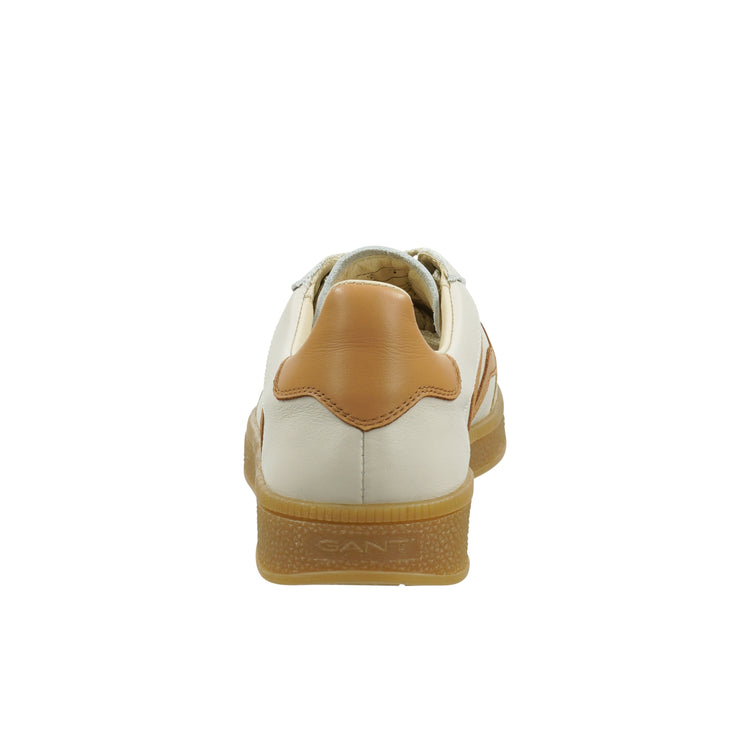 Skórzane sneakersy damskie beżowe