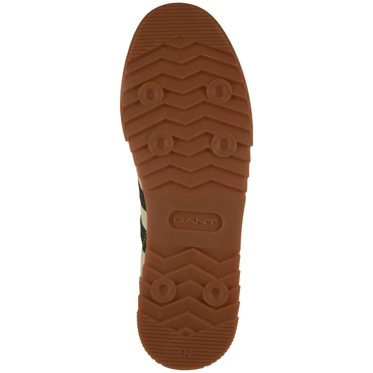 Sneakersy męskie w paski beżowe