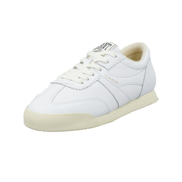 Skórzane buty sportowe damskie białe