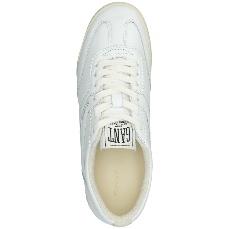 Skórzane buty sportowe damskie białe