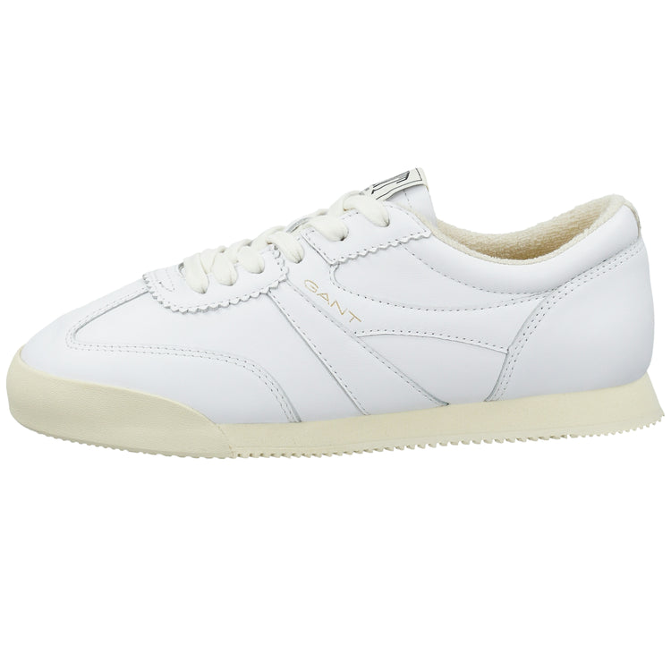 Skórzane buty sportowe damskie białe