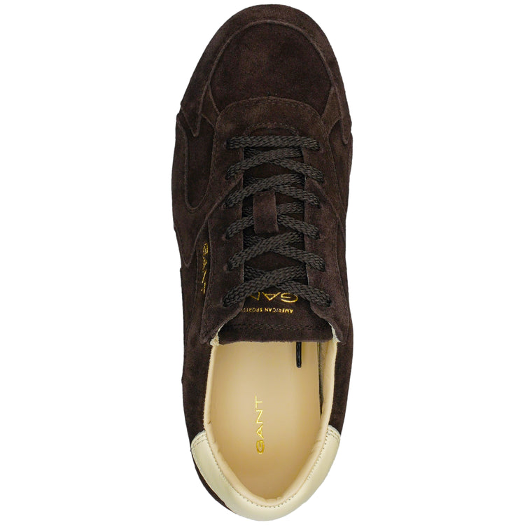 Skórzane buty sportowe damskie brązowe