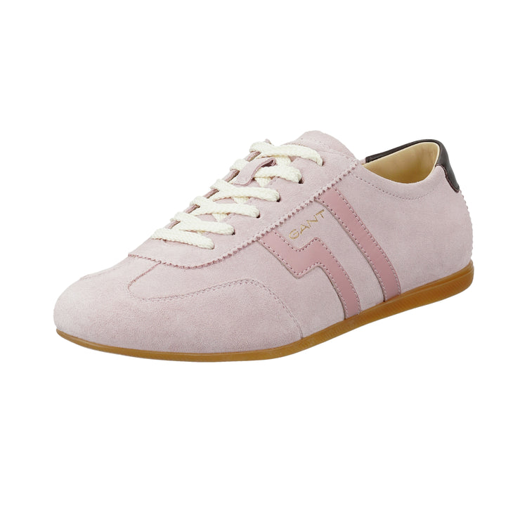 Skórzane buty sportowe damskie różowe