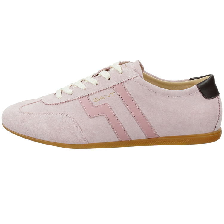 Skórzane buty sportowe damskie różowe