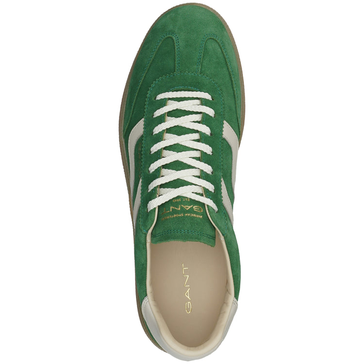 Skórzane buty sportowe męskie zielone