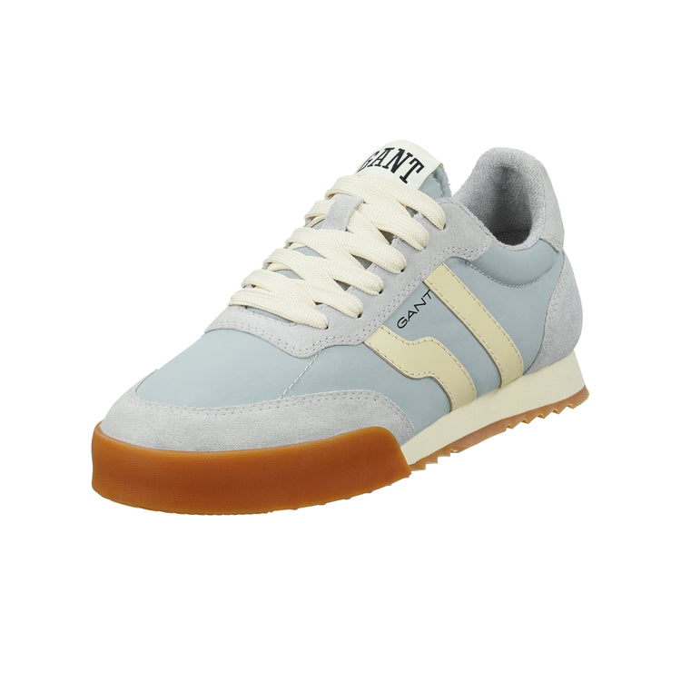 Skórzane sneakersy męskie szare