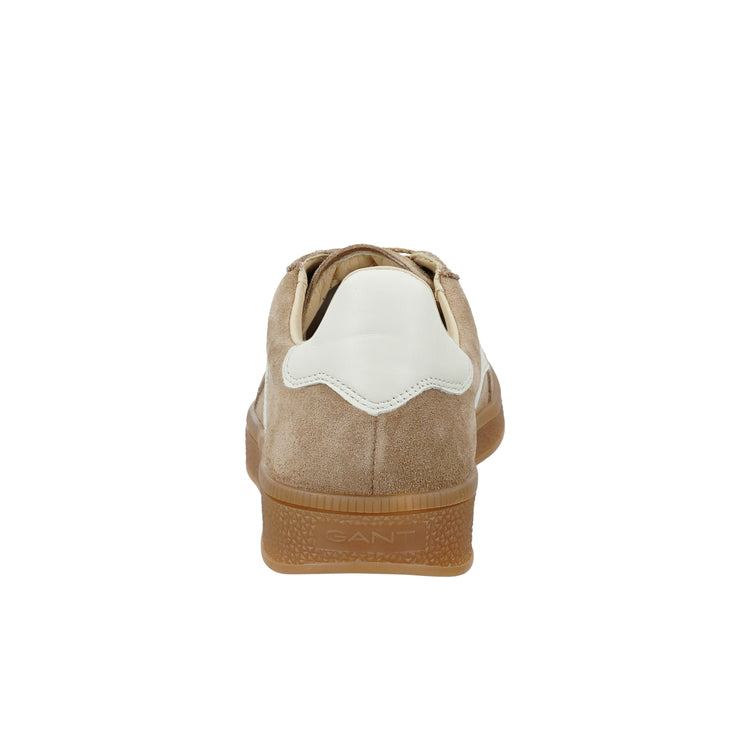 Skórzane buty sportowe damskie brązowe