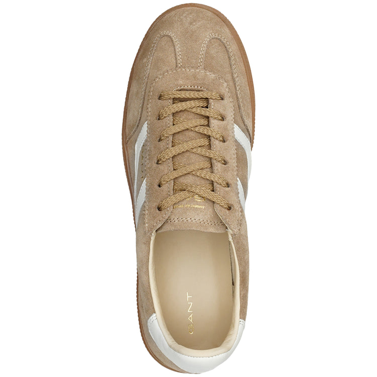 Skórzane buty sportowe damskie brązowe