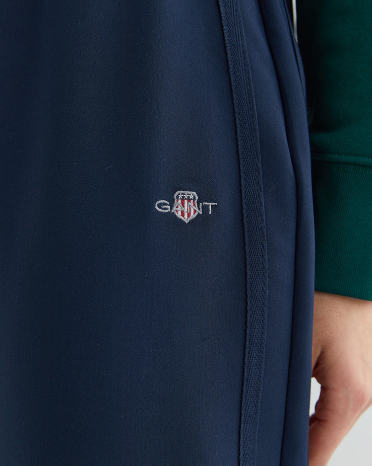 Damskie granatowe spodnie dresowe regular fit