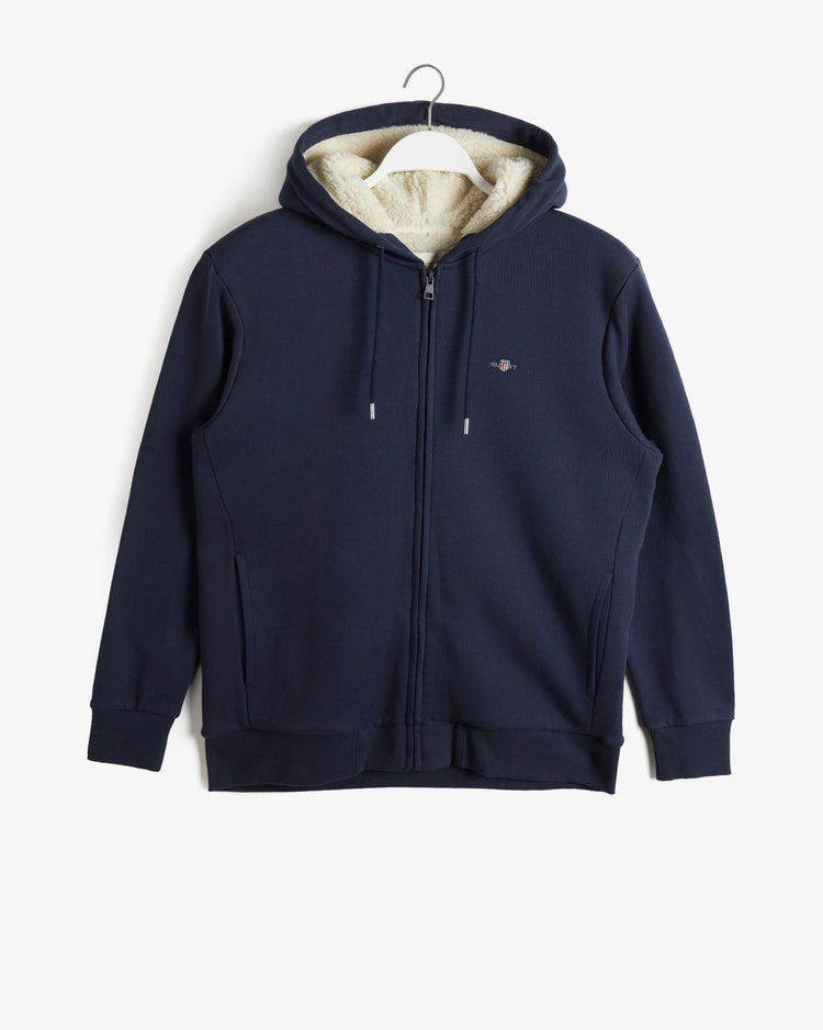 Polarowa bluza z kapturem Sherpa zapinana na zamek