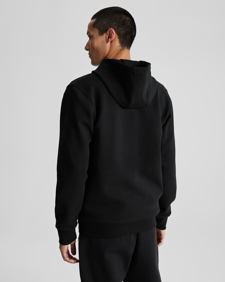 Bawełniana bluza męska z kapturem regular fit czarna