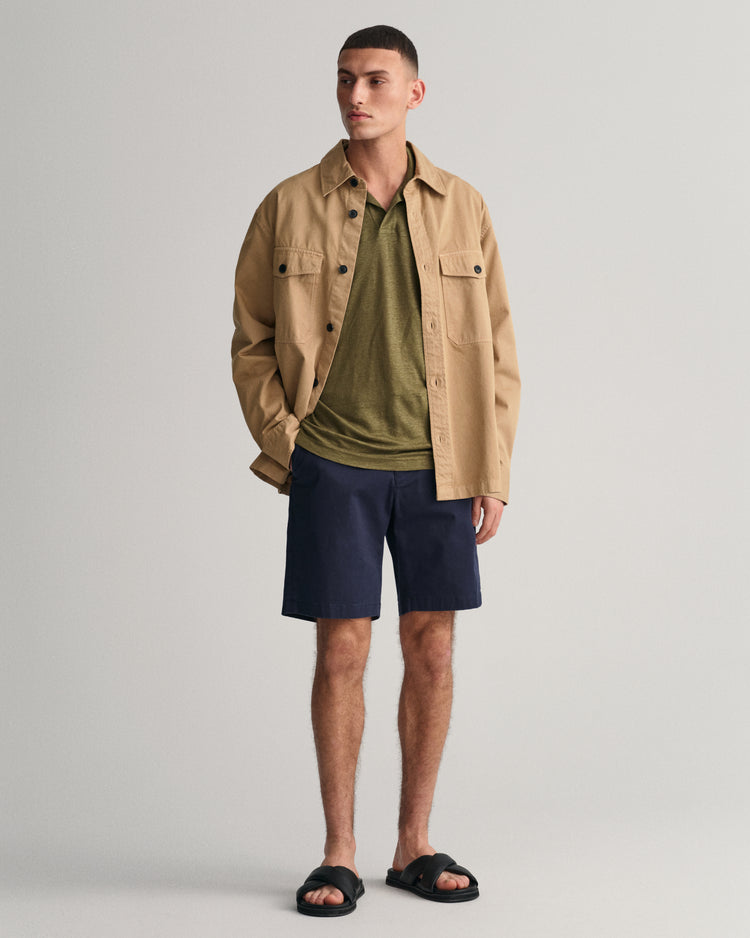 Polo męskie z krótkim rękawem regular fit zielone