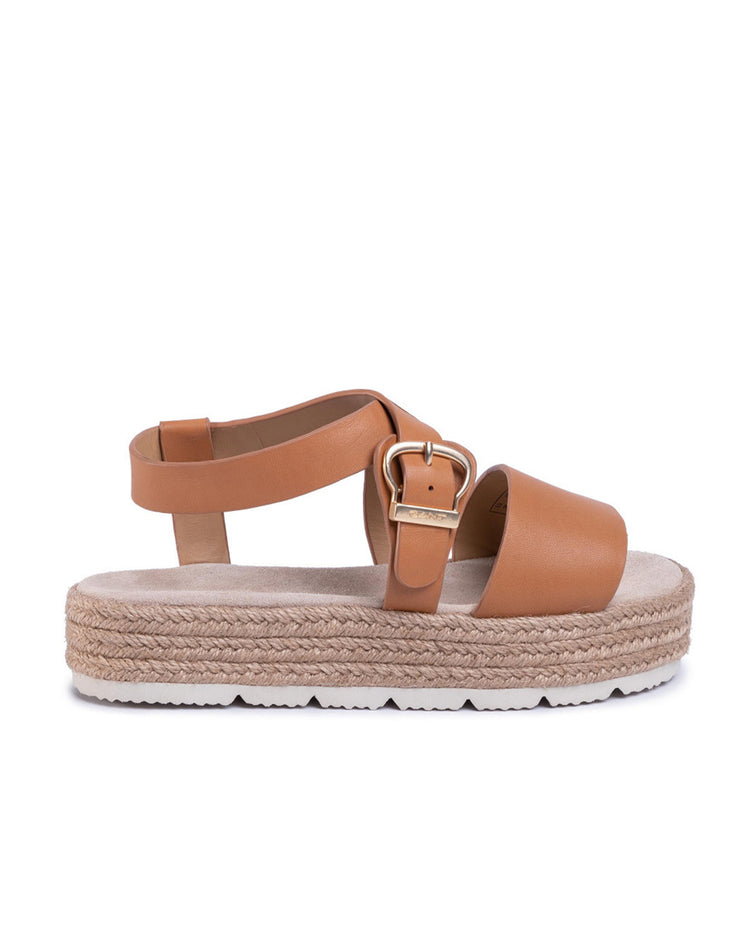 Sandały damskie brązowe