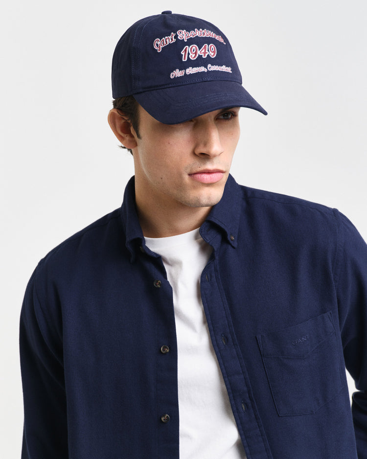 Bawełniana koszula męska z długim rękawem regular fit szara