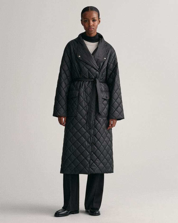 Kurtka damska ze stójką z długim rękawem relaxed fit czarna