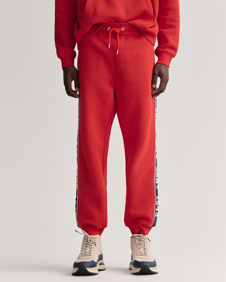 Spodnie męskie regular fit różowe