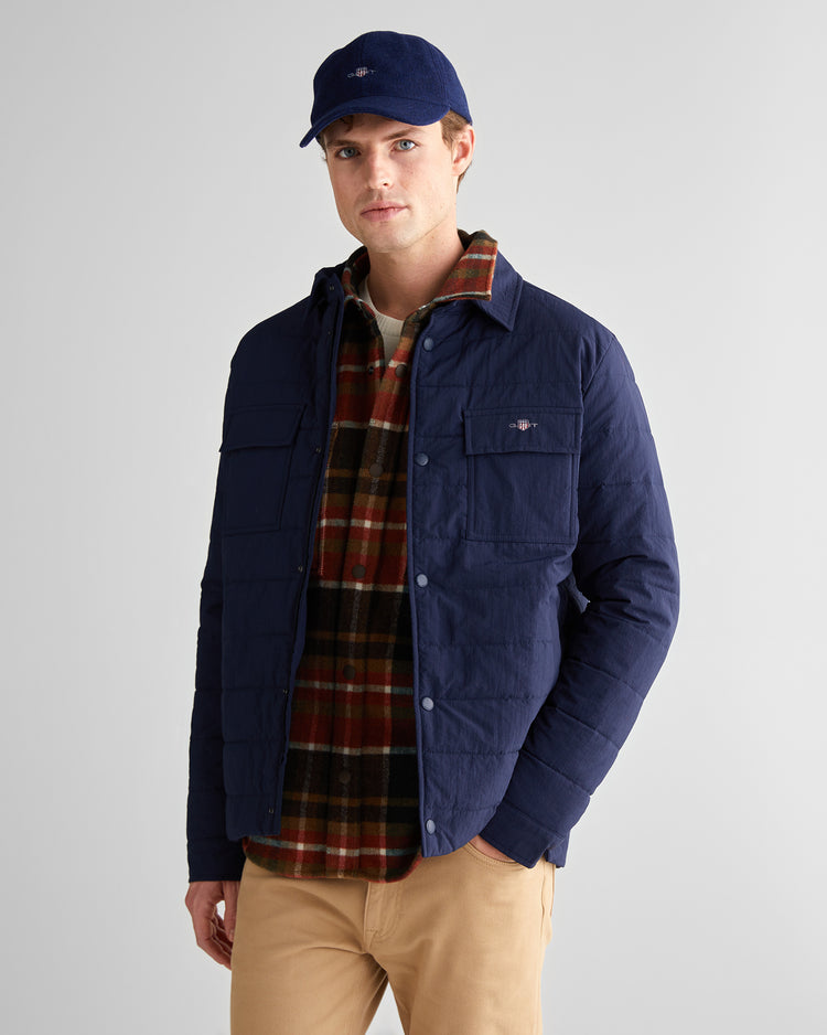 Męska granatowa kurtka standard fit