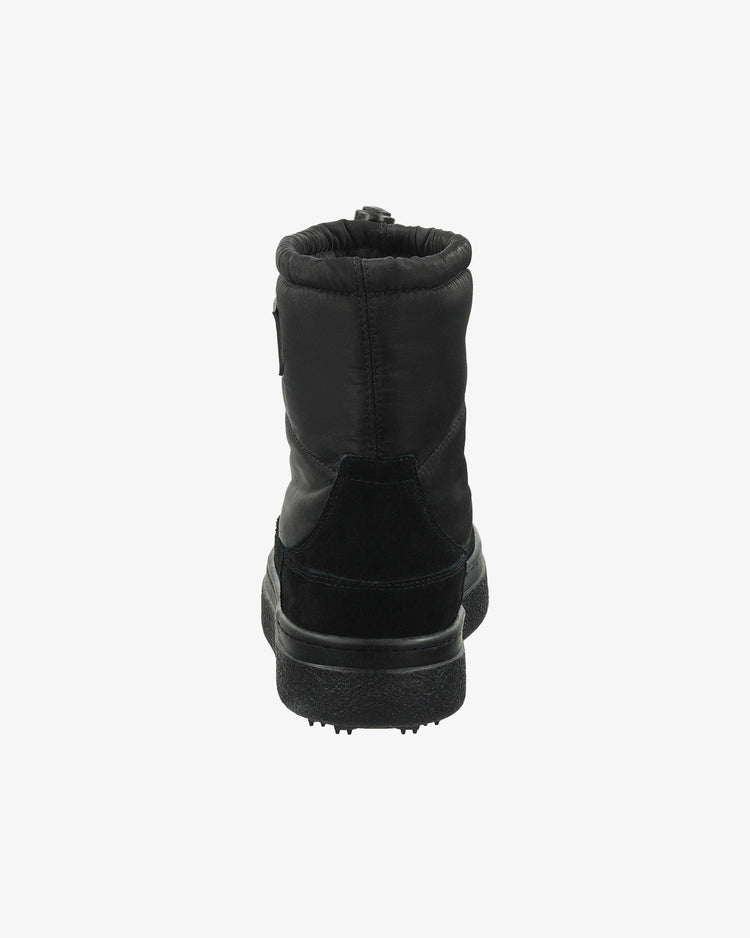 Buty zimowe damskie z nadrukiem czarne