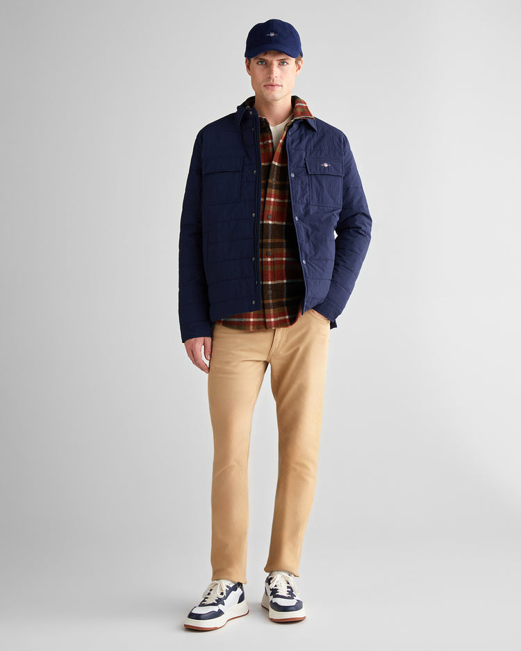 Męska granatowa kurtka standard fit