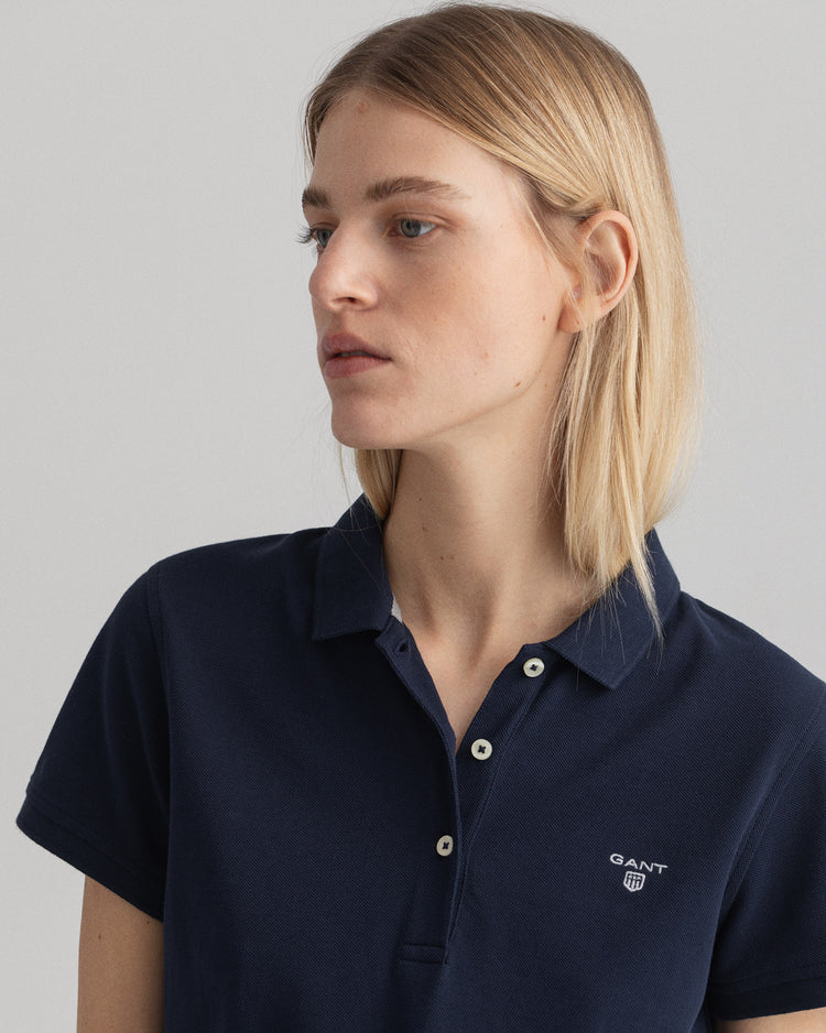 Damska koszulka polo letnia z piki