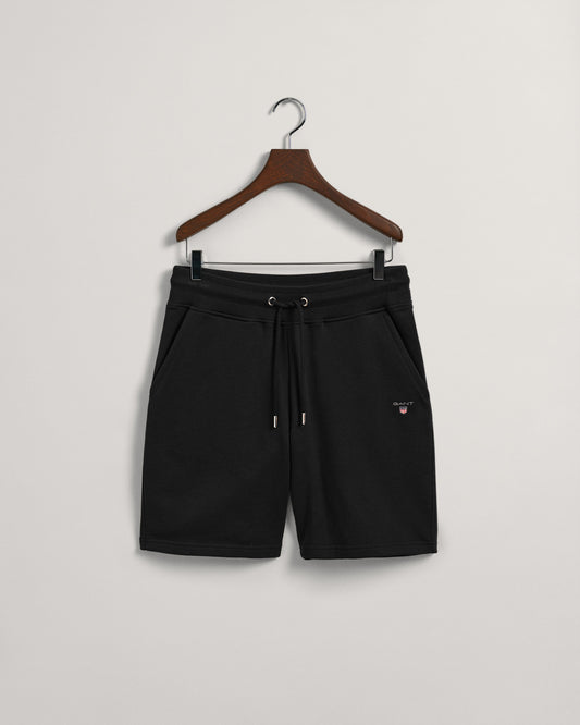 Męskie czarne szorty regular fit