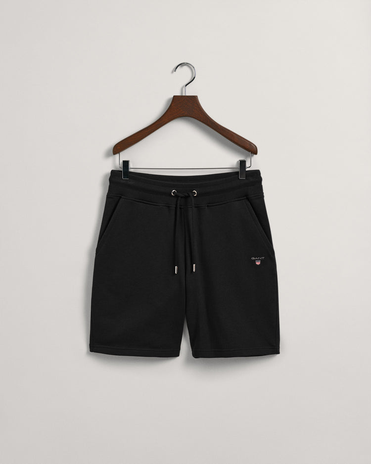 Męskie czarne szorty regular fit