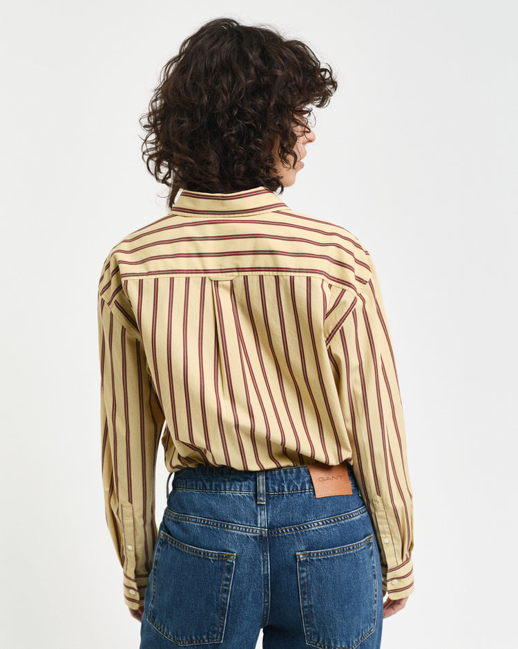 Koszula popelinowa relaxed fit w paski