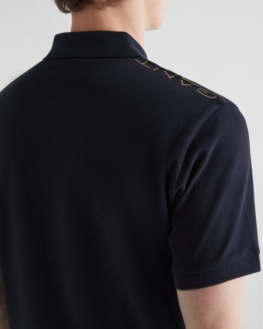 Polo męskie z krótkim rękawem regular fit czarne