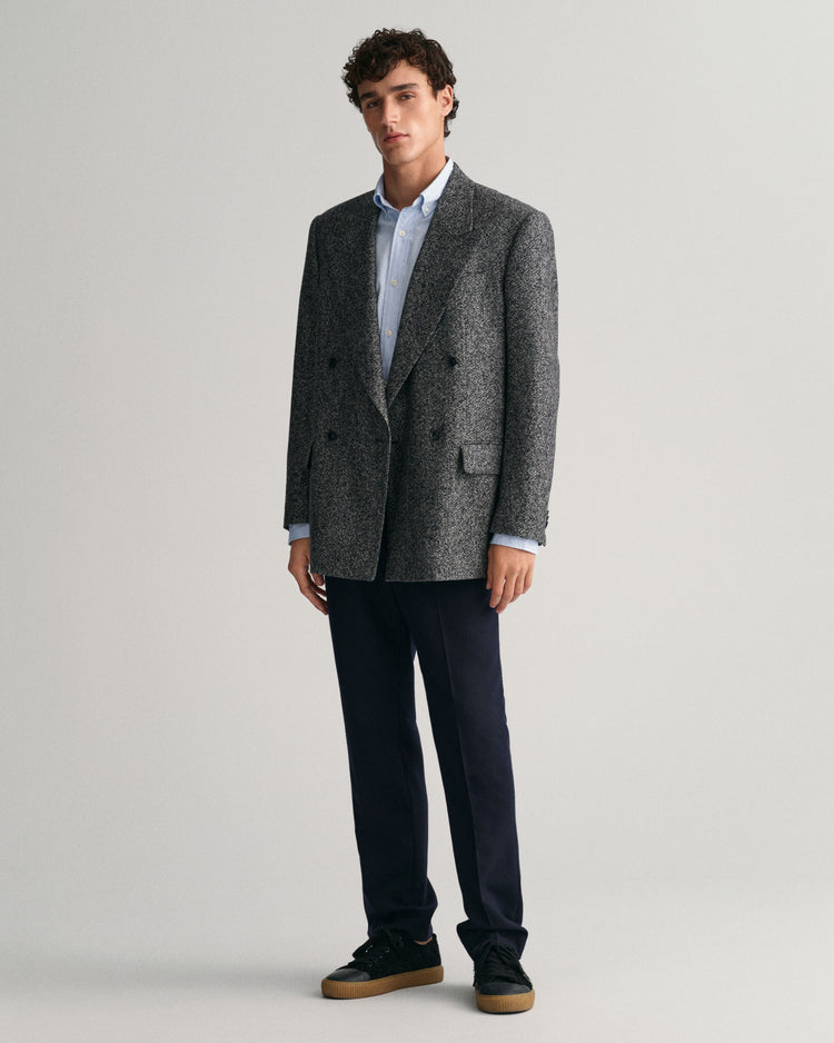 Koszula męska z długim rękawem slim fit niebieska