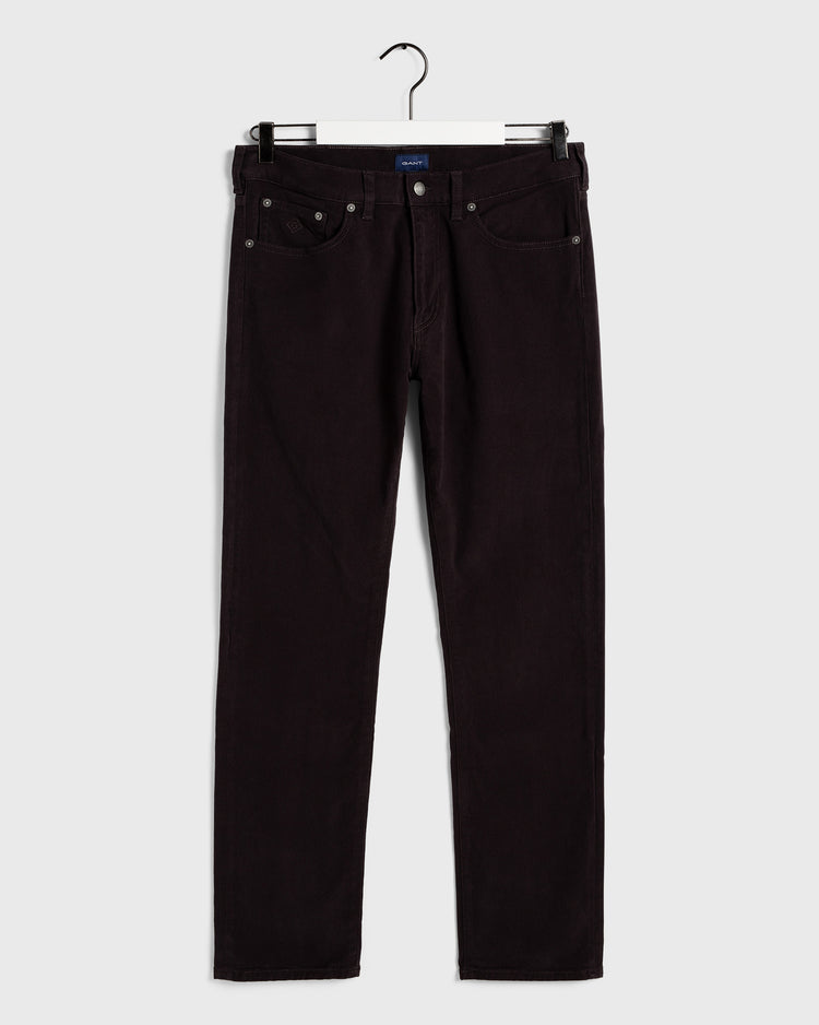 Jeansy męskie z miękkiego diagonalu slim z 5 kieszeniami