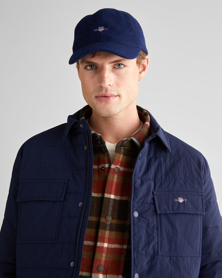 Męska granatowa kurtka standard fit