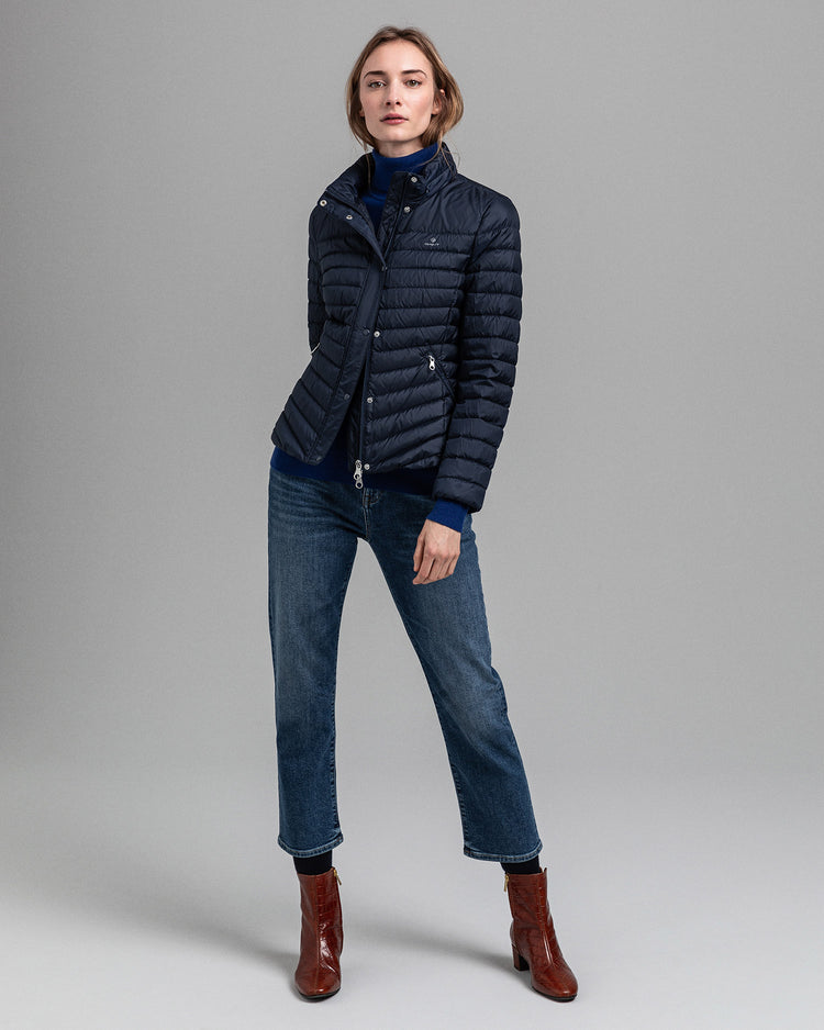 Kurtka damska z nadrukiem zapinana na guziki z długim rękawem slim fit