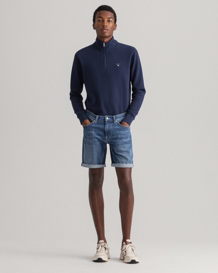 Szorty męskie regular fit granatowe