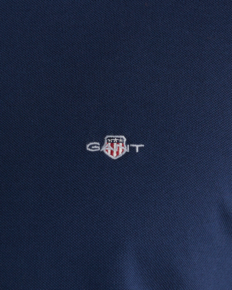 T-shirt pique z okrągłym dekoltem