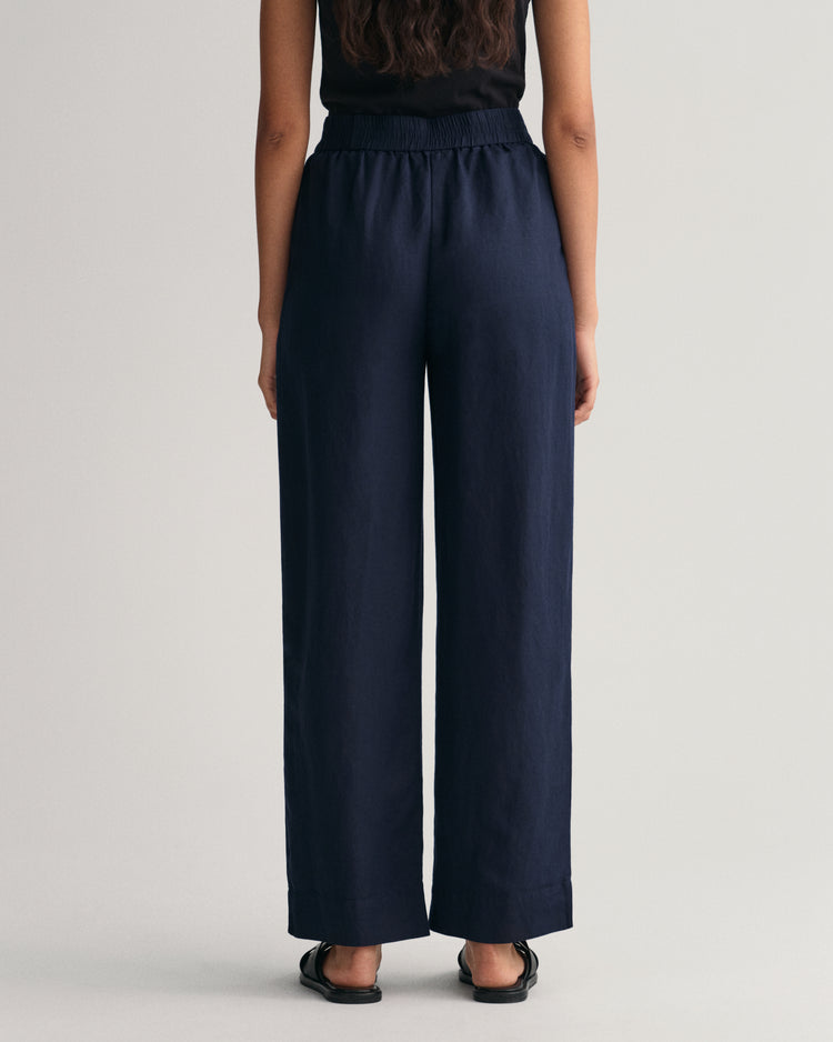 Spodnie damskie relaxed fit granatowe