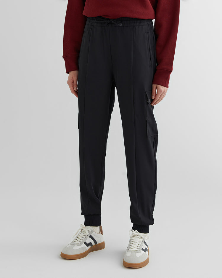 Spodnie damskie regular fit czarne