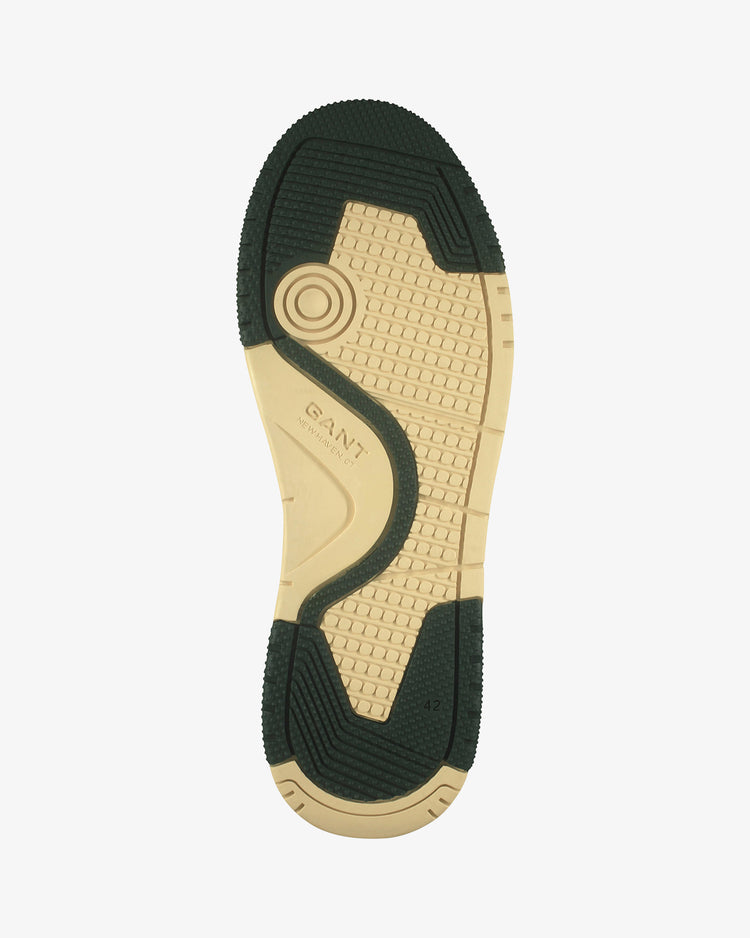 Buty sportowe męskie z nadrukiem kremowe