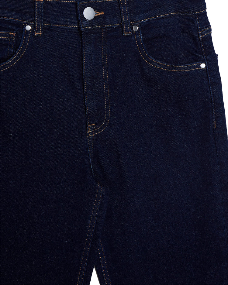 Spodnie jeansowe damskie slim fit granatowe