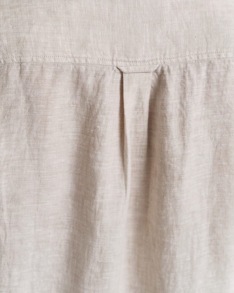 Koszula damska z długim rękawen regular fit beżowa