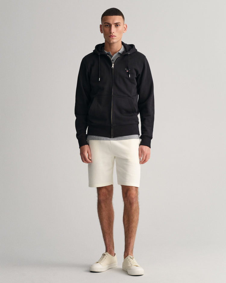 Bluza męska z kapturem regular fit czarna