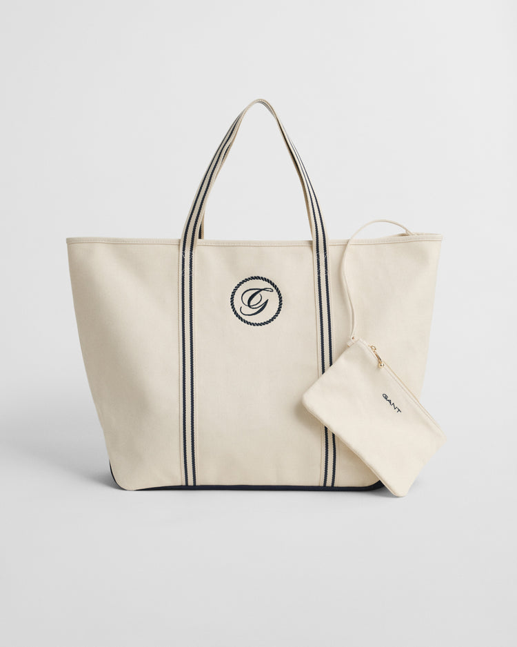 Bawełniana torba unisex kremowa