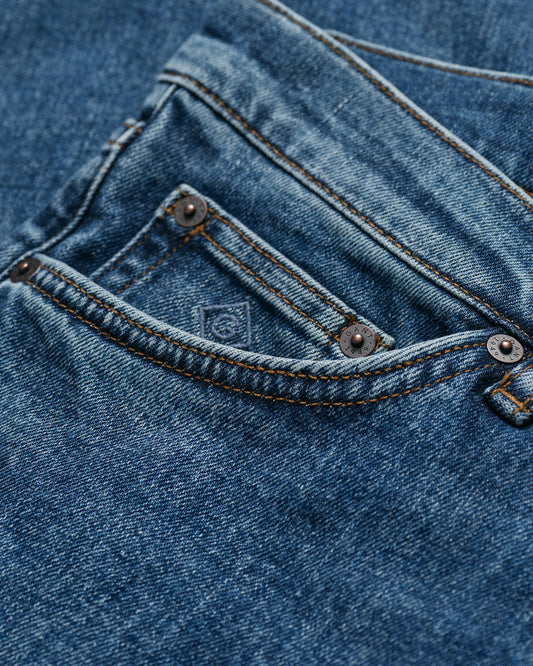 Spodnie jeansowe męskie slim fit niebieskie