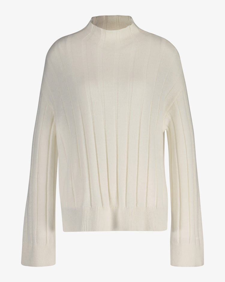 Wełniany sweter ze stójką