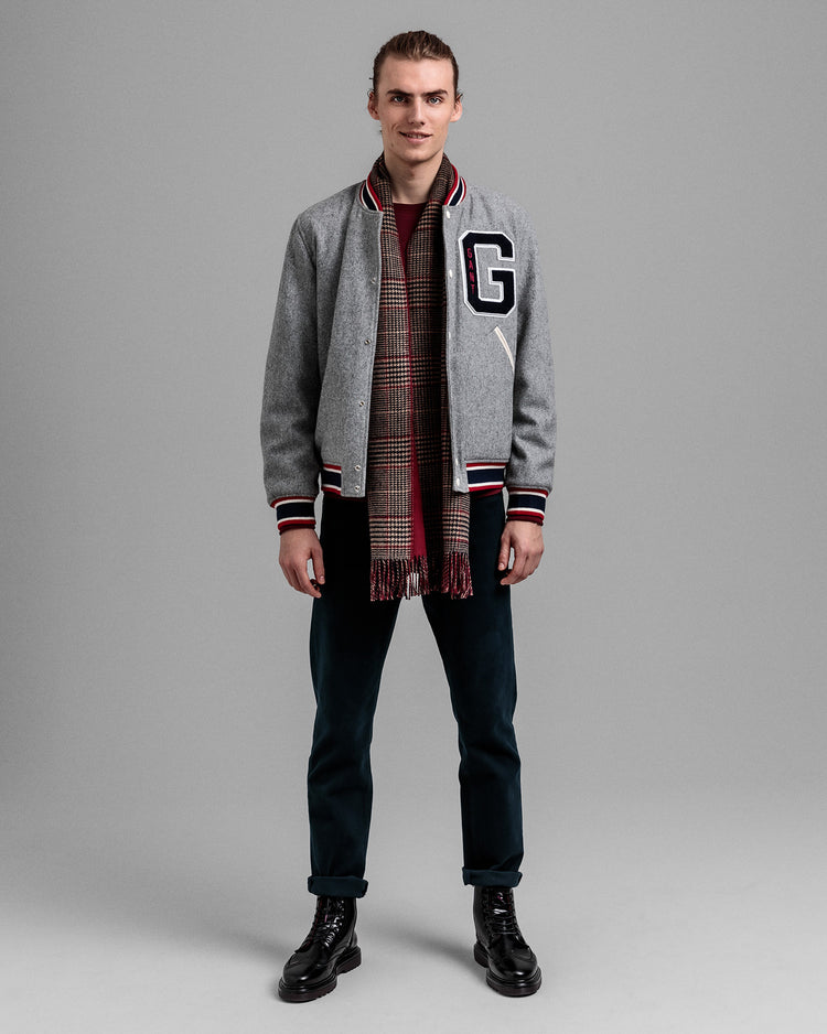 Kurtka męska zapinana na guziki z długim rękawem regular fit szara