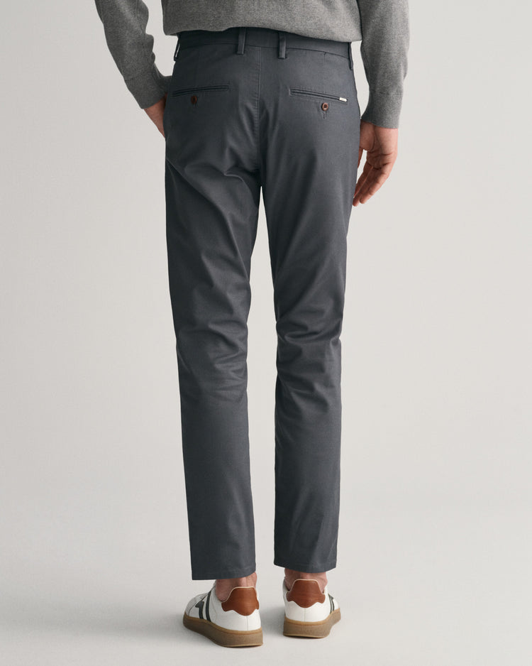 Spodnie męskie slim fit szare