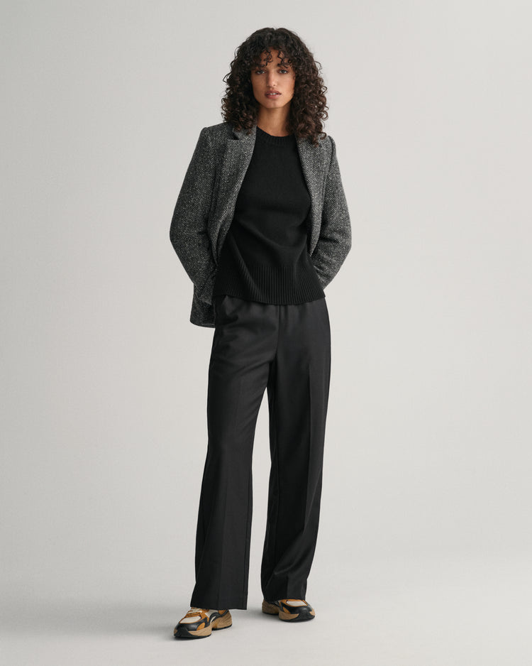 Spodnie damskie relaxed fit czarne