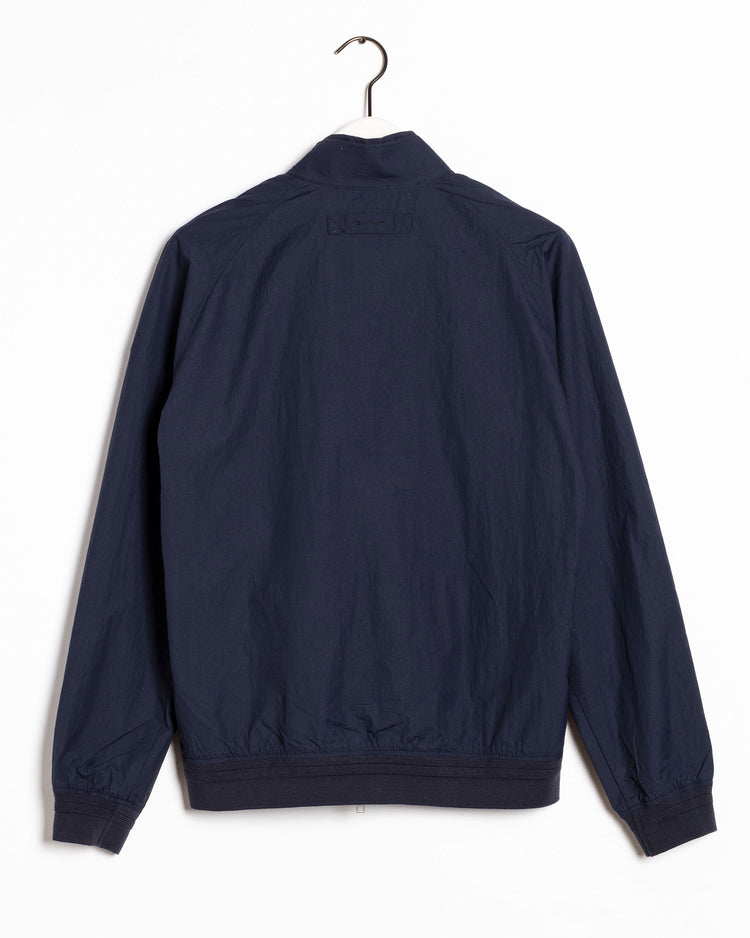 Kurtka męska z zamkiem z długim rękawem regular fit granatowa