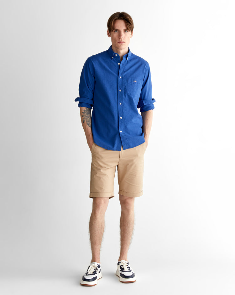 Koszula męska z długim rękawem regular fit granatowa